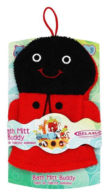 Hand Puppet Terrycloth Bath Mitt. Bath Mitt Friends (Ladybug)