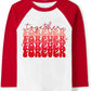 Tkria Baby Girl Shirt Loving Together Forever Valentine Day Top Shirt Kids Girl Long Sleeve Outfits Love Mon Toddler Outfit 3T