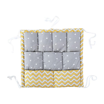 Enakshi (LABEL) Creations Baby Crib Hanging Storage Bag Toys Clothing Organization for Wall Yellow