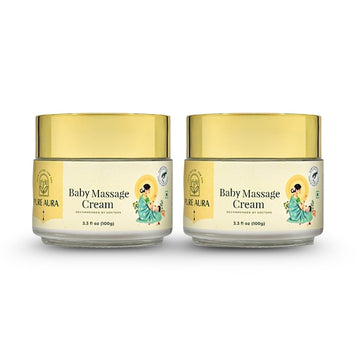 Pure Aura Baby Massage Cream 100G (Pack Of 2) | Ayurvedic, Gentle Baby Cream | Infused With Ayurvedic Herbs | Nourishing & Sooth