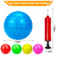 Hymaz 5 Pack Knobby Balls Bulk 9 Inch Sensory Balls Bouncy Balls Sport Toys Spiky Massage Stress Balls, Sensory Toys Balls Party