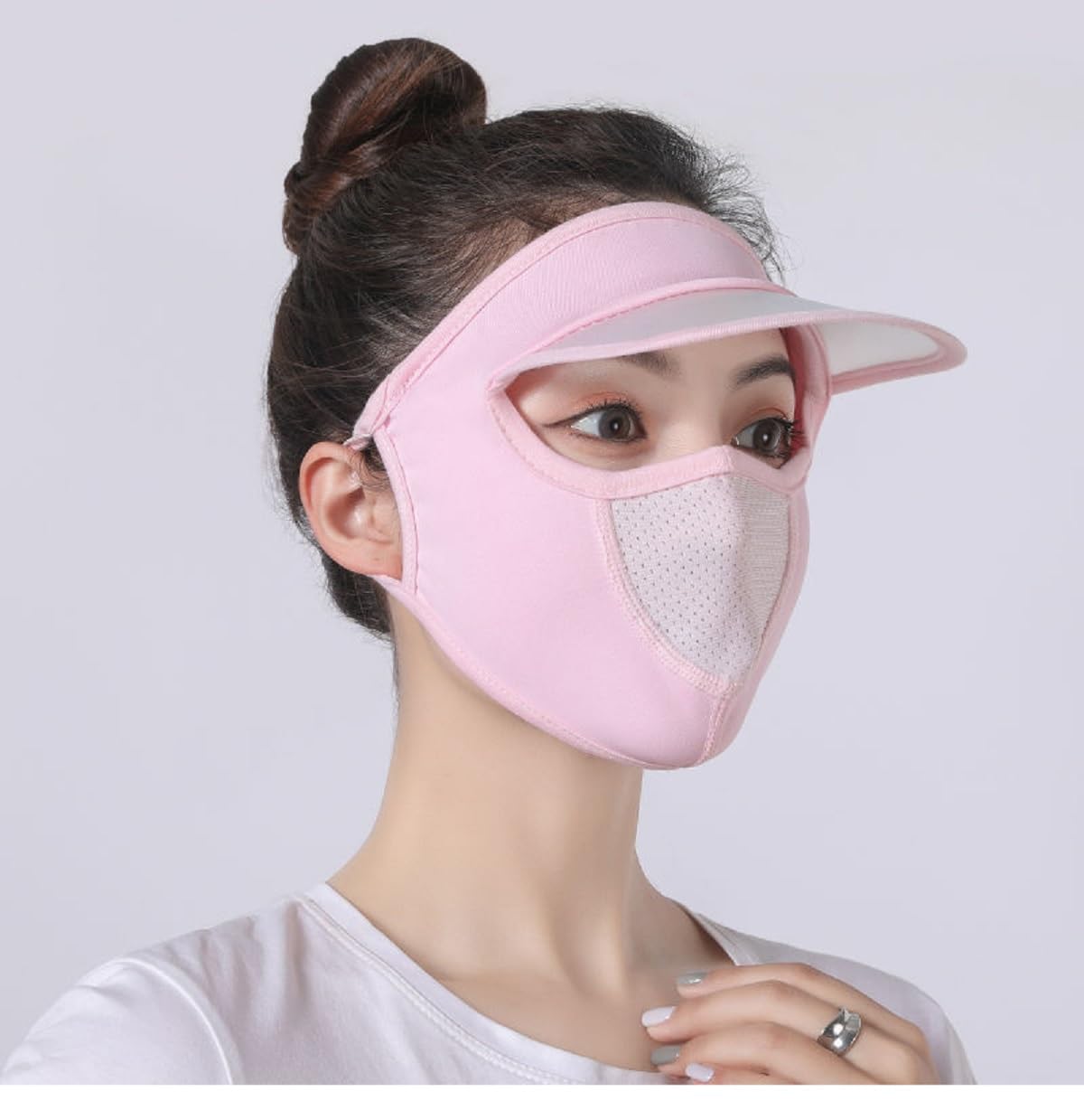 Breathable Face Cover Sun Protection Cap | Cap Mask For Summer Outdoor Cycling Uv Sun Protection Block Hat Protection Face Cover