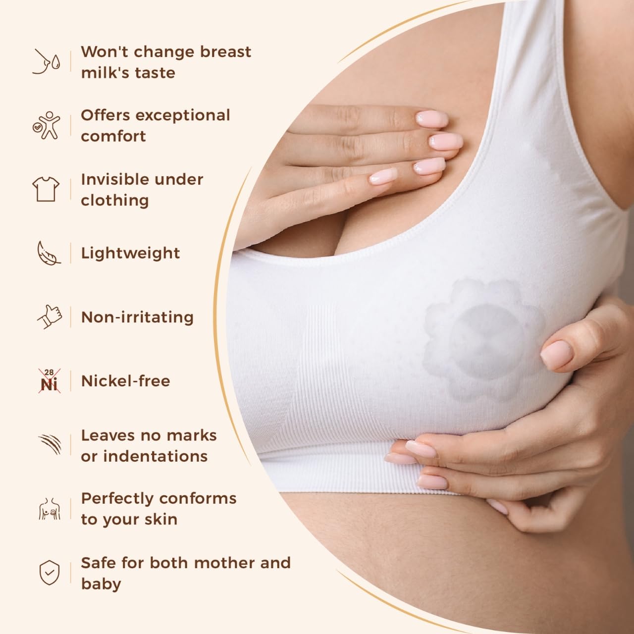Original 999 Pure Silver Nursing Cups With Silicone Pads, Nipple Shields For Nursing Newborn Essentials, Silver Nipple Covers Fo