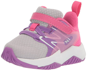 New Balance Kids Rave Run V2 Hook And Loop Running Shoe, Summer Fogmystic Purplehi-Pink, 65 Wide Big Kid