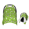 Muishi Cows and Milk Bottles Baby Car Seat Canopy Nursing Cover for Newborn Car Seat Breastfeeding Covers Blanket Newborn Shower