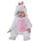 Qzerplay Unisex Unisex Baby Halloween Costumes Cartoon Outfit Homewear (110(For Ages 24-30Months), Bunny)