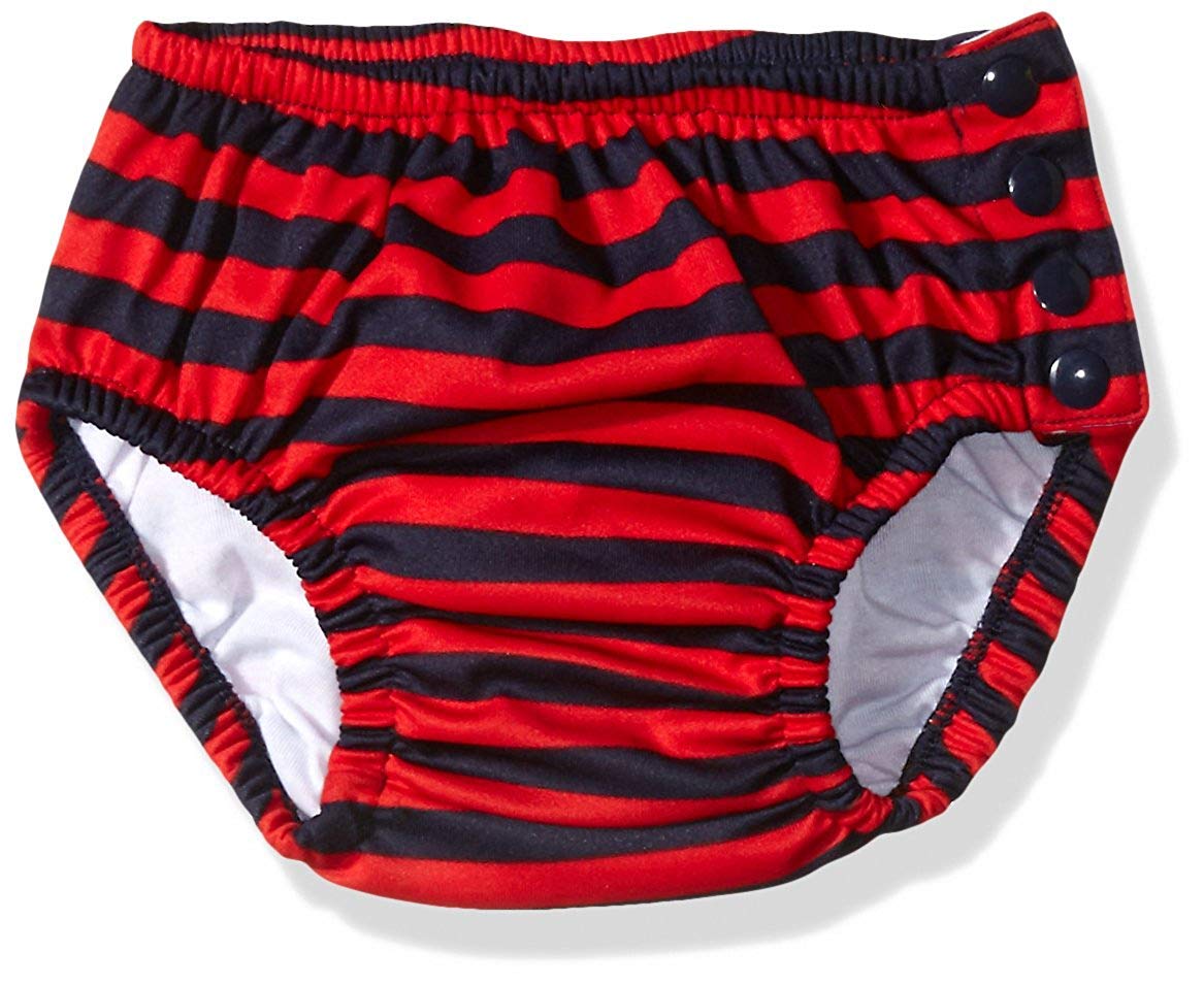 Kiko & Max Baby Boys' Infant Three-Pack Absorbant Reusable Swim Diaper (Medium)