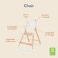 Ergobaby Evolve Baby Essentials Portable High Chair, Dark Wood