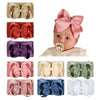 Jiahang Grosgrain Ribbon Bow Nylon Headbands, 5.3 Inches Hair Bow Soft Turban Headwrap 9Pcs For Baby Girls Newborns Infants Todd
