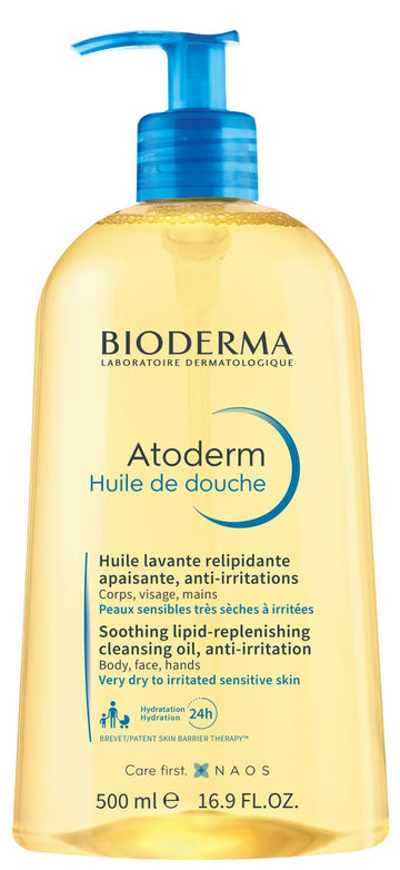 Bioderma - Atoderm - Cleansing Oil - Face And Body Cleansing Oil - Soothes Discomfort - Cleansing Oil For Very Dry Sensitive Ski