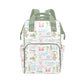 Workvalor Ocean Animals Personalized Diaper Bag with Custom Name - Custom Baby Tote Backpack for Mom, Unique Gift for New Parent
