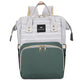 House Of Quirk Baby Diaper Bag Maternity Backpack (Dark Green/Stripe)