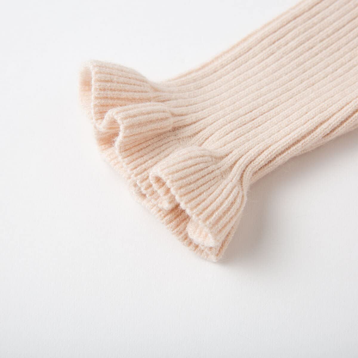 Simplee Kids Little Girls' Long Sleeve Girl Dresses And Rompers Ribbed Knit Sweater Dress Apricot For 6 Months