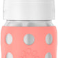 Lifefactory 8-Ounce Stainless-Steel Vacuum-Insulated Wide-Neck Baby Bottle With Sippy Nipple, Cantaloupe, Ls2251Wca4