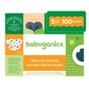 Babyganics Size 5, 100 Count, Absorbent, Breathable, Triple Dry Protection Diapers