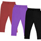 IndiWeaves Girls Cotton 3/4th Leggings/Capri (Pack of 3)(71800192021IWBP328_Multicolor_89 Years)