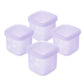 Olababy Silicone Food Storage Containers for Baby Meals On the Go (4-Pack)