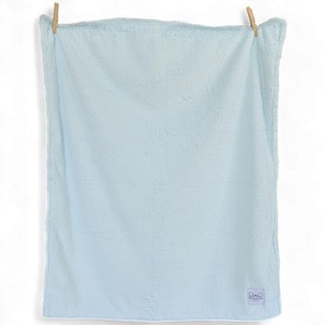 Luxury Baby Blanket in Luxe Plush, Blue