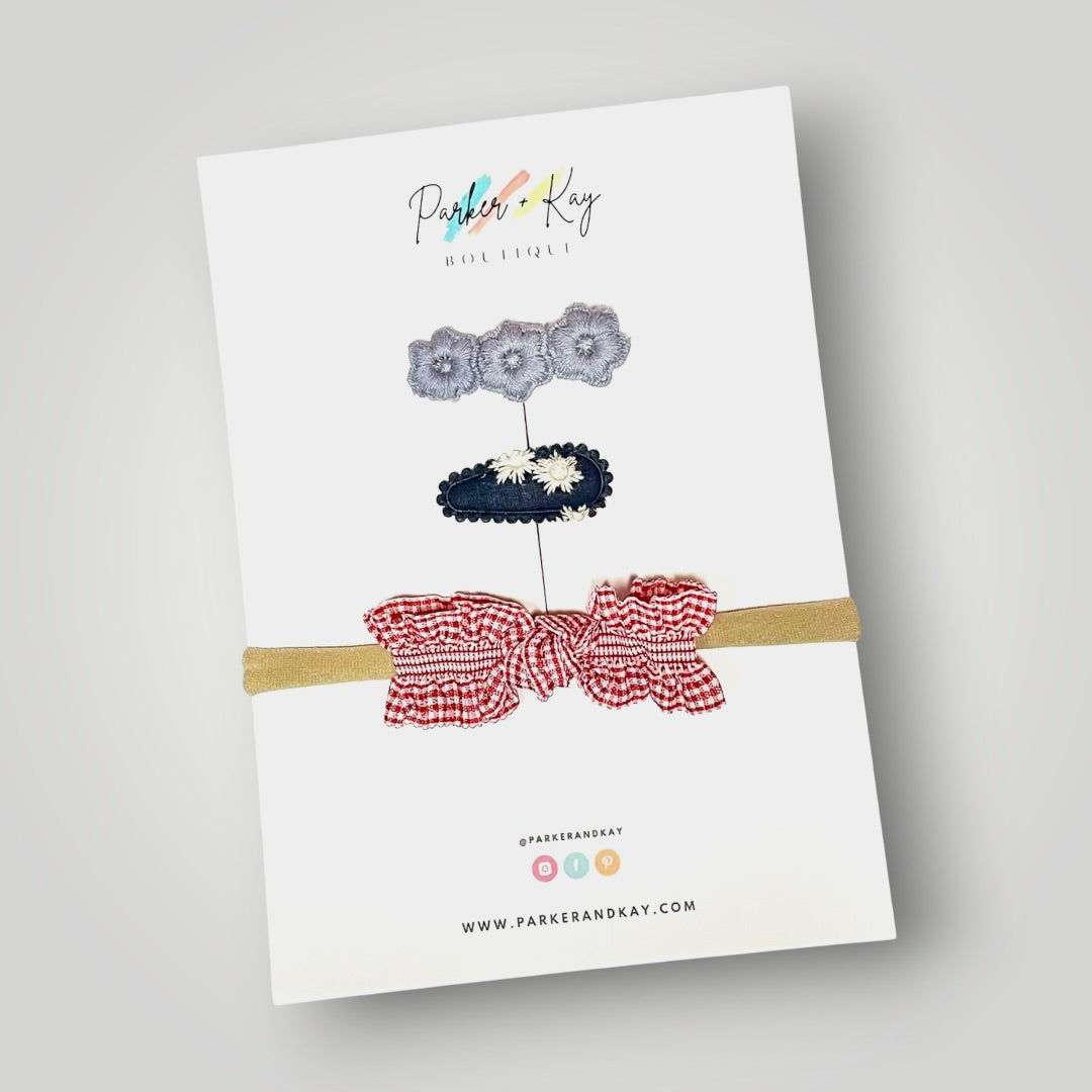 Ruffled Gingham Variety Set