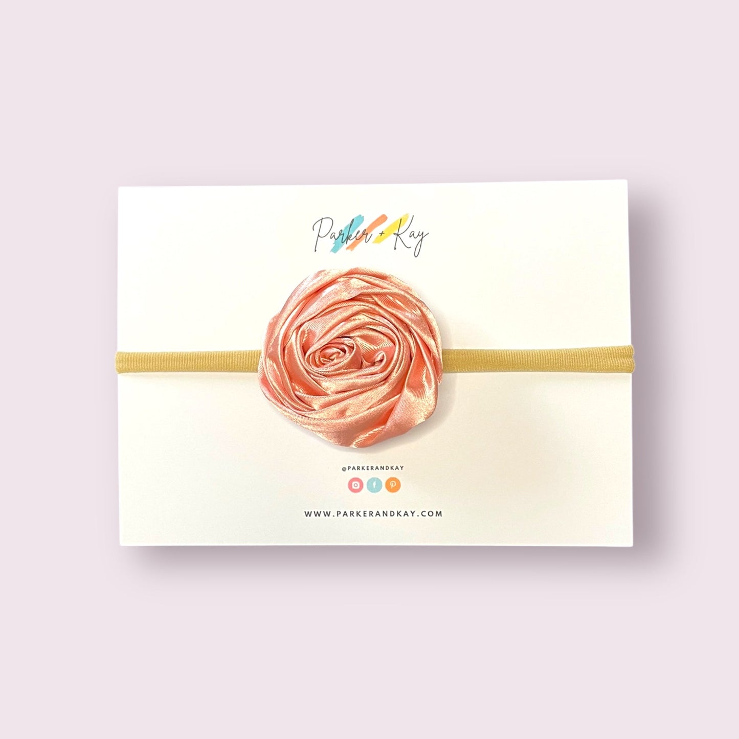 Satin Rose Baby Headband