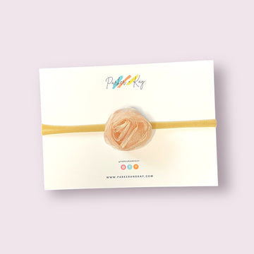 Chiffon Rose Baby Headband
