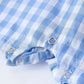 Rylee Faith Designs - Baby Boys Summer Strawberry Embroidered Smocked Romper