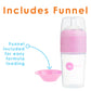 PopYum Pink 10 Piece Bundle: Bottle Set + 3 Nipple 2-Packs