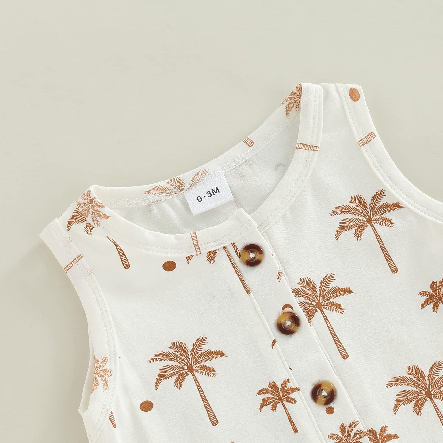 Ciycuit Baby Boy Sleeveless Romper Newborn 0 3 6 9 12 Months Summer Clothes White 3-6 Months