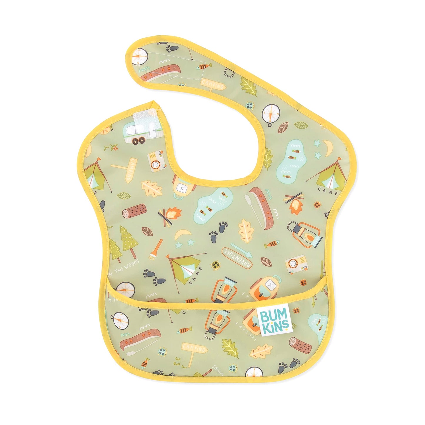 Bumkins Bibs for Girl or Boy, SuperBib Baby and Toddler 6-24 Mos, Essential Must Have for Eating, Feeding, Baby Led Weaning Supp