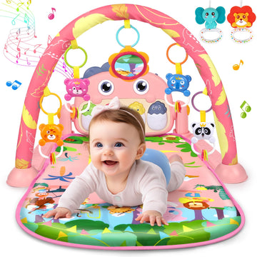Baby Play Mat Baby Toys Tummy Time Mat Toys Baby Activity Center For Newborn Infant Toys Piano Baby Play Gym Mat Music & Light B