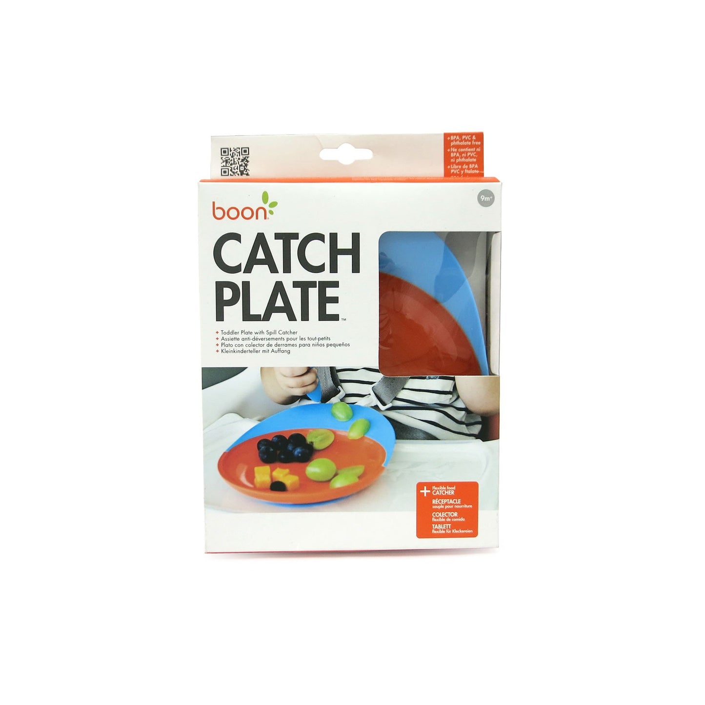 Boon Spill Catcher Baby Bowl, Blue/Orange