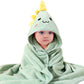 GSrenyu Hooded Baby Towel,80x80cm Baby Bath Towels with Hood Animal Design Baby Bath Towel for Baby Boys Girls Newborn (Dinosaur