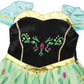 Xinfenglai Green Girls Cosplay Dance Dress Princess Costumes (2-3T)