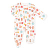 Magnetic Me Footie Pajamas 100% Organic Cotton Baby Sleepwear Quick Magnetic Fastener Sleeper Better Together Pre
