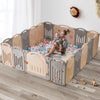 UANLAUO 18 Panel Large Baby Playpen, Foldable Playpen for Babies and Toddlers, Safety Baby Fence Play Area, Easy Assembly Play Y