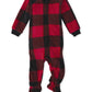 The Children'S Place 1 Piece Family Matching Christmas Holiday Fleece Pajamas Sets, Adult, Big Kid, Toddler, Baby, Red/Blk Buff,