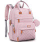 Babbleroo Diaper Bag Backpack, Nappy Changing Bags Multifunction Waterproof Travel Back Pack With Changing Pad & Stroller Straps