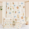 Infantura Baby Soft Muslin Thick Blanket Cotton Double Layer Receiving Blanket  Pack of 1 (Assorted Prints) (Without Bubble Dot