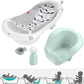 Fisher-Price Baby To Toddler Bath 4-In-1 Sling N Seat Tub With Removable Infant Support And 2 Toys, Climbing Leaves