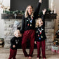 Iffei Matching Family Pajamas Sets Christmas Pj'S With Deer Long Sleeve Tee And Plaid Pants Loungewear 6-7 Years