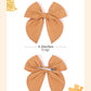 Doboi 20Pcs Fable Bows 4.5 Inch Hair Clips Baby Girls Cotton Linen Bows For Girls Solid Color Hair Accessories For Baby Toddlers