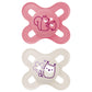 Mam Original Start Newborn Baby Pacifier, Best Pacifier For Breastfed Babies, Sterilizer Case, Girl , 0-3 Months 2 Count (Pack O