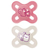 Mam Original Start Newborn Baby Pacifier, Best Pacifier For Breastfed Babies, Sterilizer Case, Girl , 0-3 Months 2 Count (Pack O