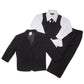 Nancy August Classic Baby Boys Formal Suit In Black S-Xl-Black-M