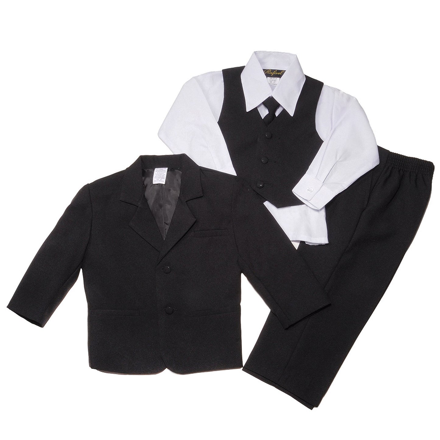 Nancy August Classic Baby Boys Formal Suit In Black S-Xl-Black-Xl