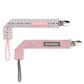 Booginhead Pacifier Clip Baby Pacifier Holder Pacigrip 2-Pack, Pink Arrows
