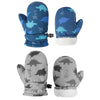Fynnsure Toddler Mittens Baby Waterproof Snow Gloves Kids Mittens Ski Snow Gloves Cold Weather Mittens For Boys Girls Blue&Gray
