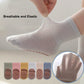 Exegawe Baby Mesh Socks With Non Slip Thin Toddler Anti Skid Crew Socks For Girls 5 Pairs(Pink Multi, S/6-12M)