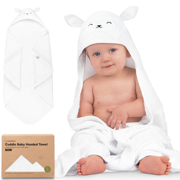 Keababies Baby Hooded Towel - Viscose Derived From Bamboo Baby Towel, Toddler Bath Towel, Infant Towels, Large Hooded Towel, Org