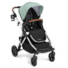 Mockingbird Single-to-Double Stroller 2.0 - Convertible Full-Size Baby Stroller for 1, 2 or 3 Kids - Includes Cup Holder - Sage